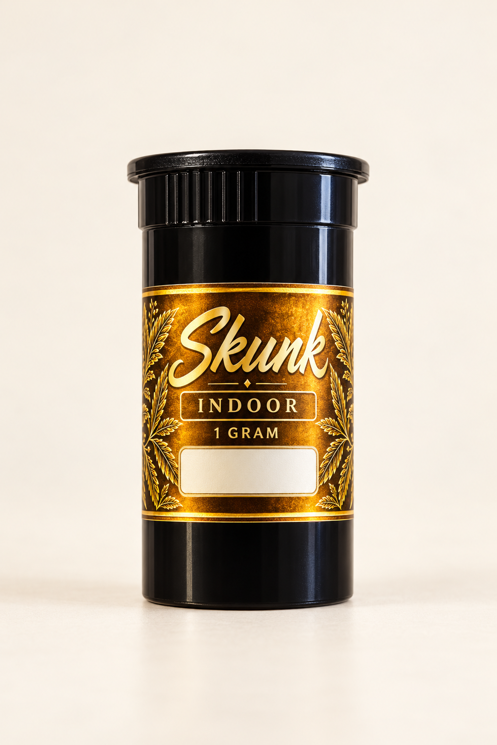 SKUNK Indoor 1 gram pop top product mockup
